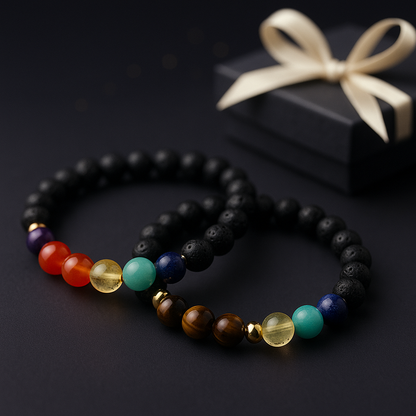 ✨ Eleva tu energía con CRISTAL-ALIGN™ y vive en armonía con la Pulsera 7 Chakras OFERTA 2X1 🔮